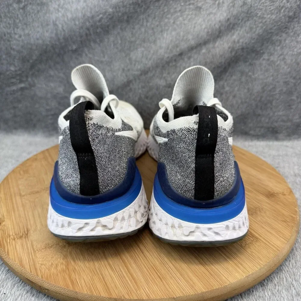 Nike Epic React Flyknit 2 Shoes Mens Size 12 White Running Athletic Sneakers